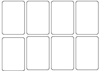 Blank Card game template by Persha Darling