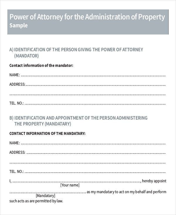 16 Power of Attorney Templates Free Sample Example