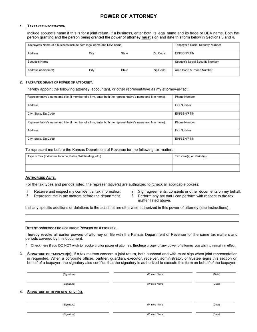 50 Free Power of Attorney Forms & Templates Durable