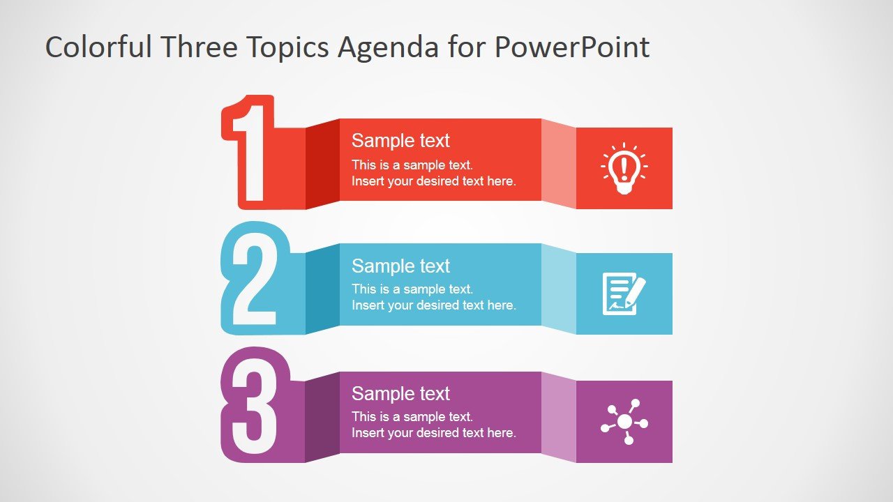 Free PowerPoint Template for Agenda Design SlideModel