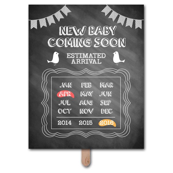 ing Soon Pregnancy Announcement Prop Template