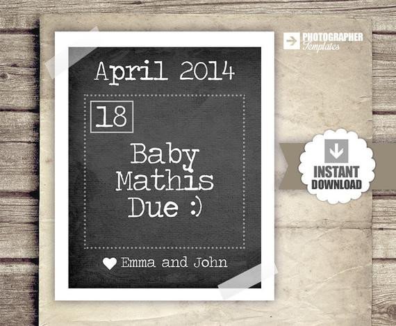 Pregnancy Announcement Calendar Baby Announcement News