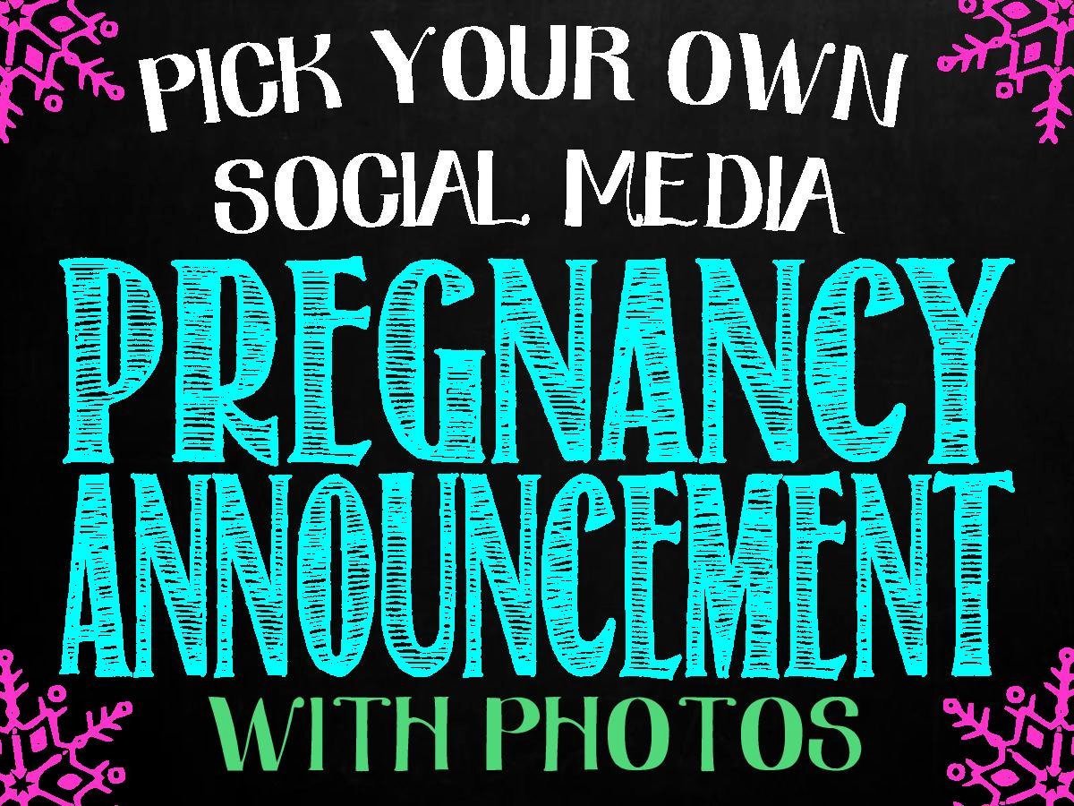 Pregnancy Announcement For Social Media