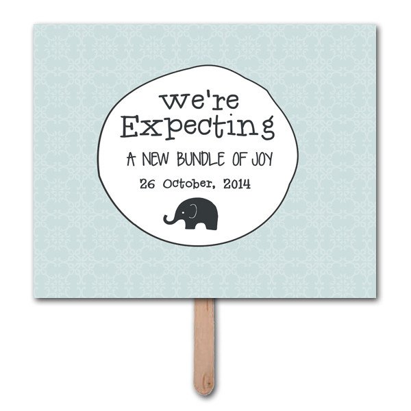 We’re Expecting Pregnancy Announcement Prop Template