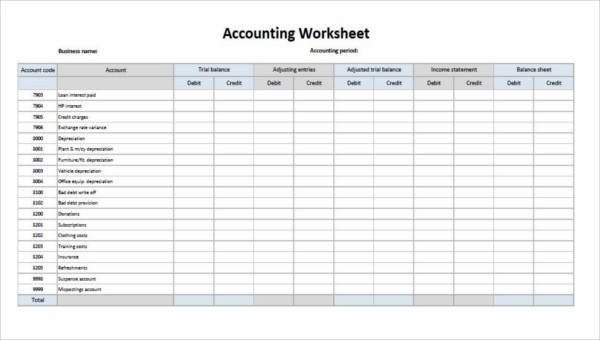 28 Printable Accounting Forms
