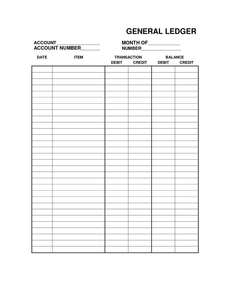 free printable bookkeeping sheets