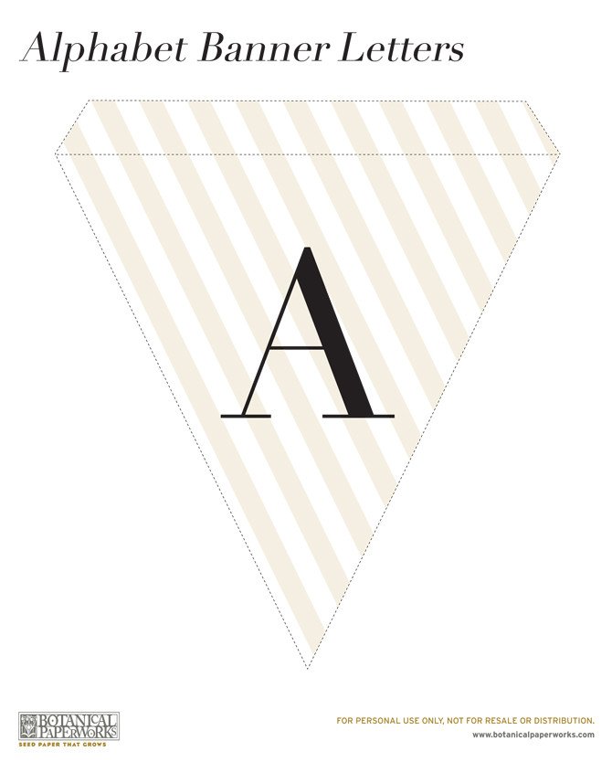 free printable Alphabet Banner for All Occasions