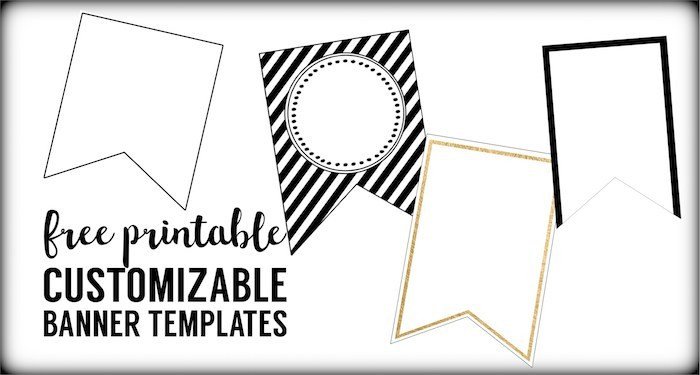 Free Printable Banner Templates Blank Banners Paper