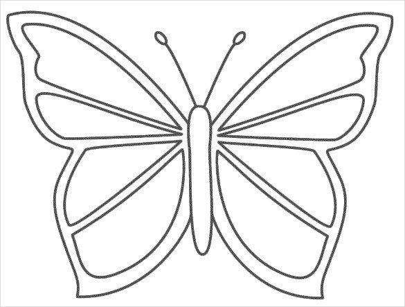 28 Butterfly Templates Printable Crafts & Colouring