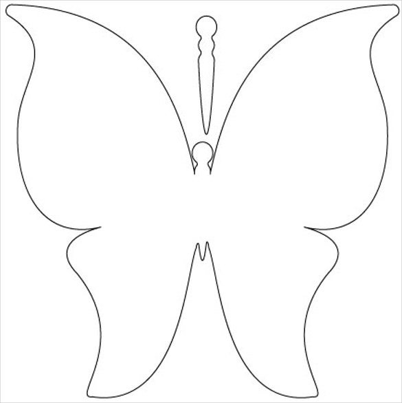 28 Butterfly Templates Printable Crafts & Colouring