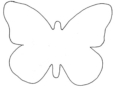 Butterfly template for garland CARD MAKING