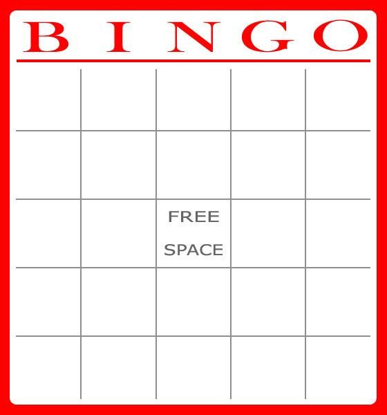 Free Bingo Card Template Download
