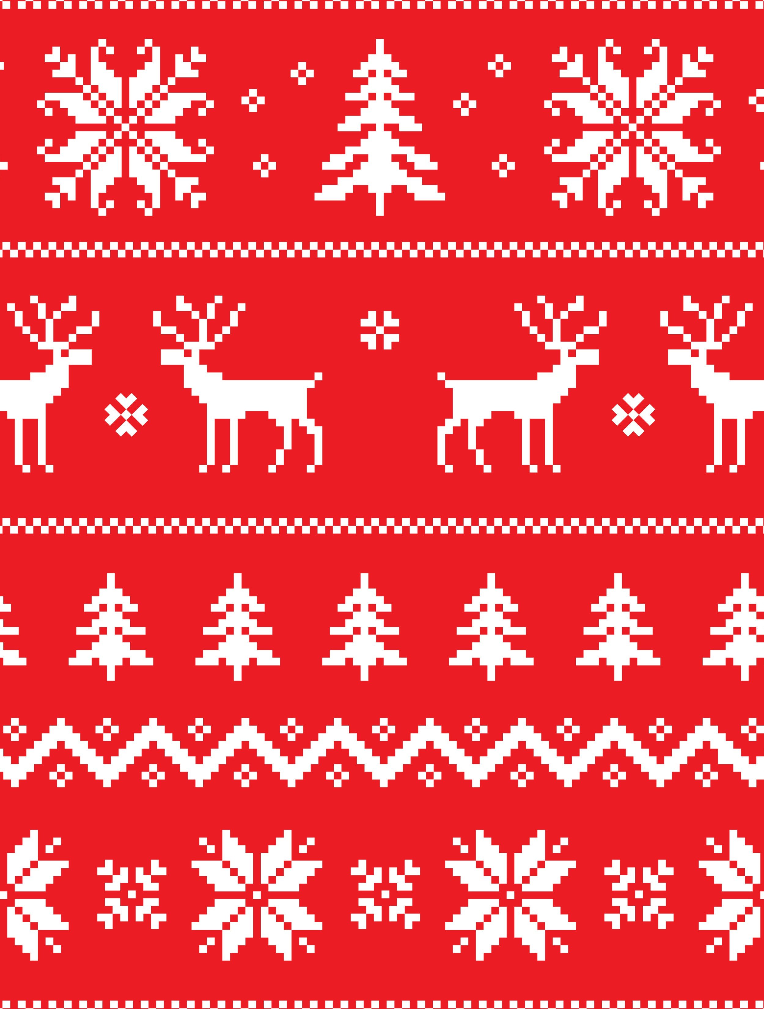 10 Free Printable Ugly Christmas Sweater Wrapping Papers