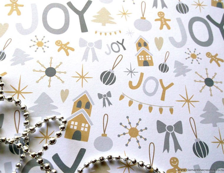 Free Printable Christmas Wrapping Paper and Tags