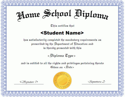 Blank High School Diploma Template Free Printables