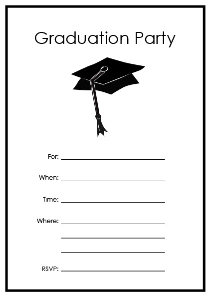 Free Printable Graduation Party Templates