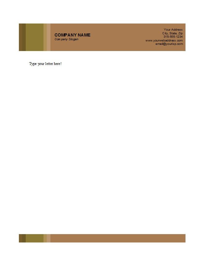 46 Free Letterhead Templates & Examples Free Template