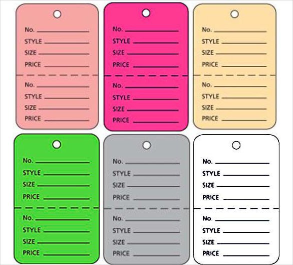 19 Inventory Tag Template Free Printable Vector EPS