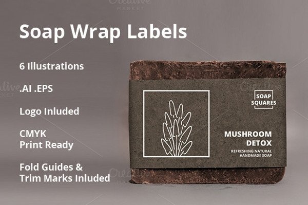 22 Soap Label Designs PSD Vector EPS JPG Download