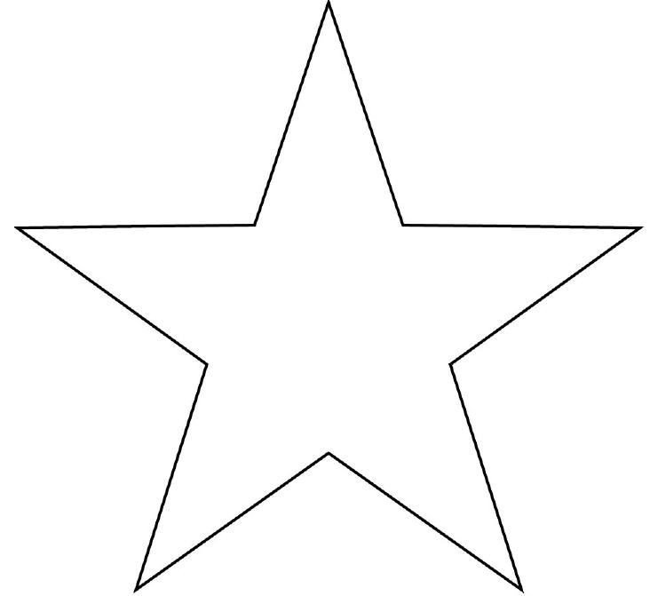 star template to print large