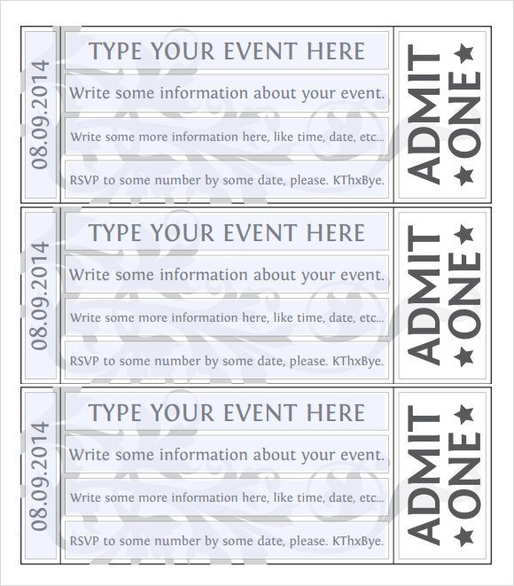 38 Sample Amazing Event Ticket Templates PSD AI Word