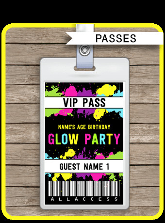 Neon Glow Party VIP Passes