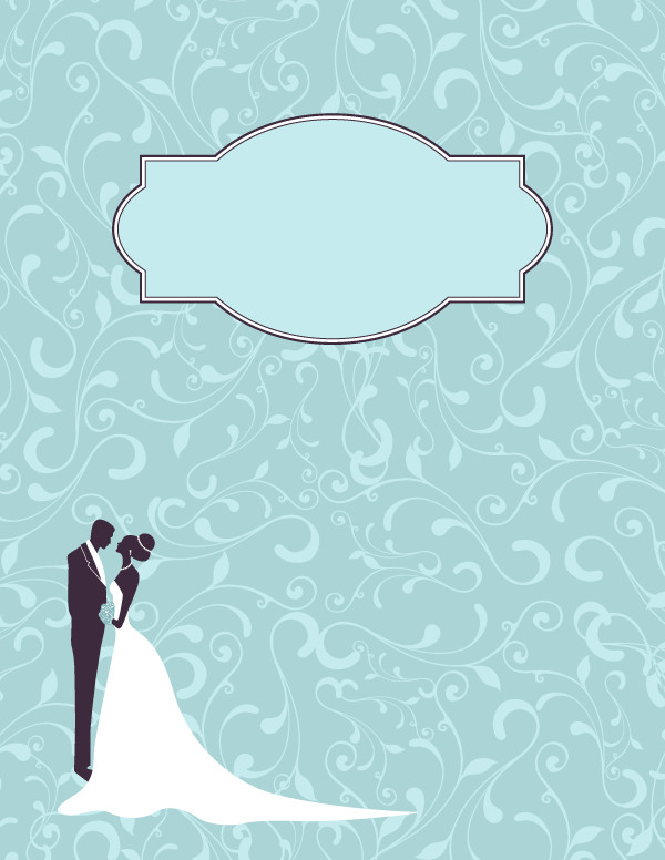 Free printable wedding binder cover template Download the