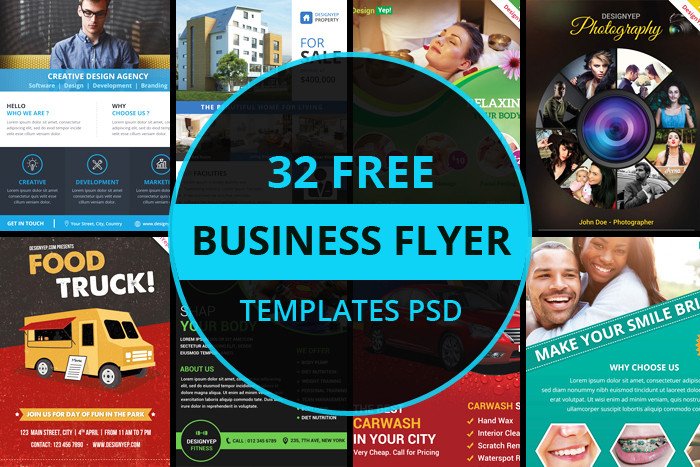 32 Free Business Flyer Templates PSD for Download DesignYep