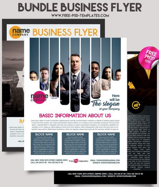 Business Flyer Brochure Templates in PSD