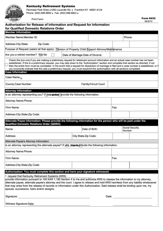 Top 9 Kentucky Retirement System Forms And Templates free