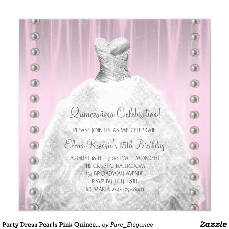 invitation template this beautiful pink quinceanera