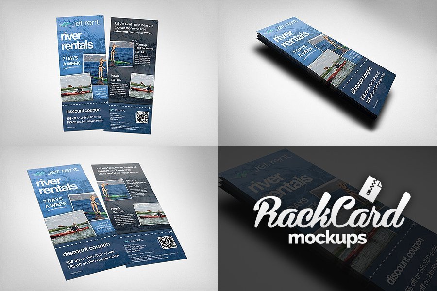 Rack Card Mockups Pack Product Mockups Creative Market