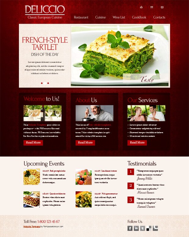 25 Restaurant & Cafe HTML Website Templates Free & Premium
