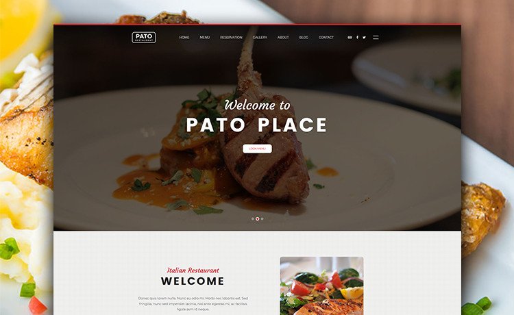 Free Multi page HTML5 Bootstrap Restaurant Website Template