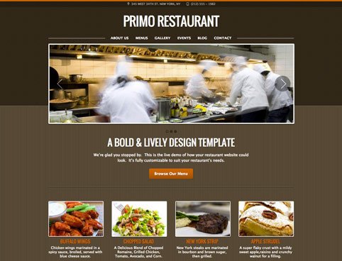 Restaurant Website Design Templates