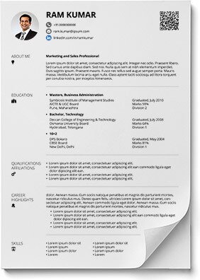 Free Lean and Cool Resume Formats in PDF