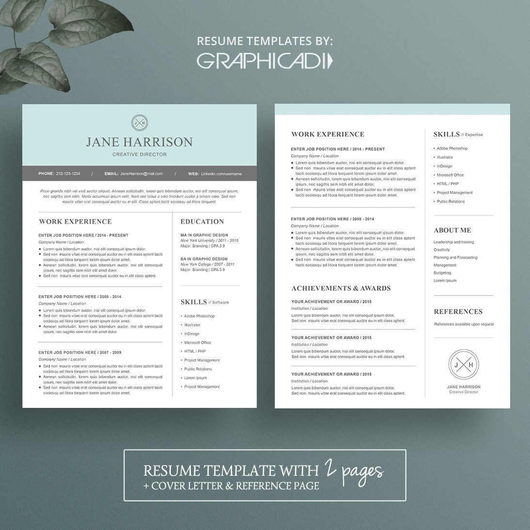 Modern Resume Template for Microsoft Word LimeResumes
