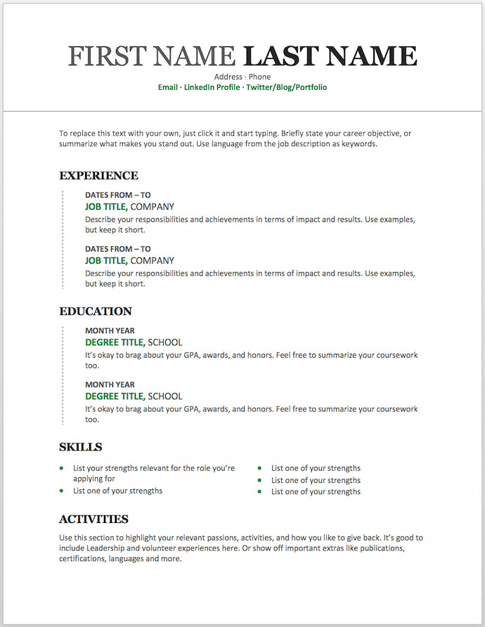 19 Free Resume Templates You Can Customize in Microsoft Word