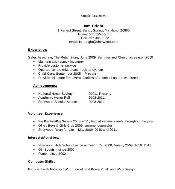 37 Resume Template Word Excel PDF PSD