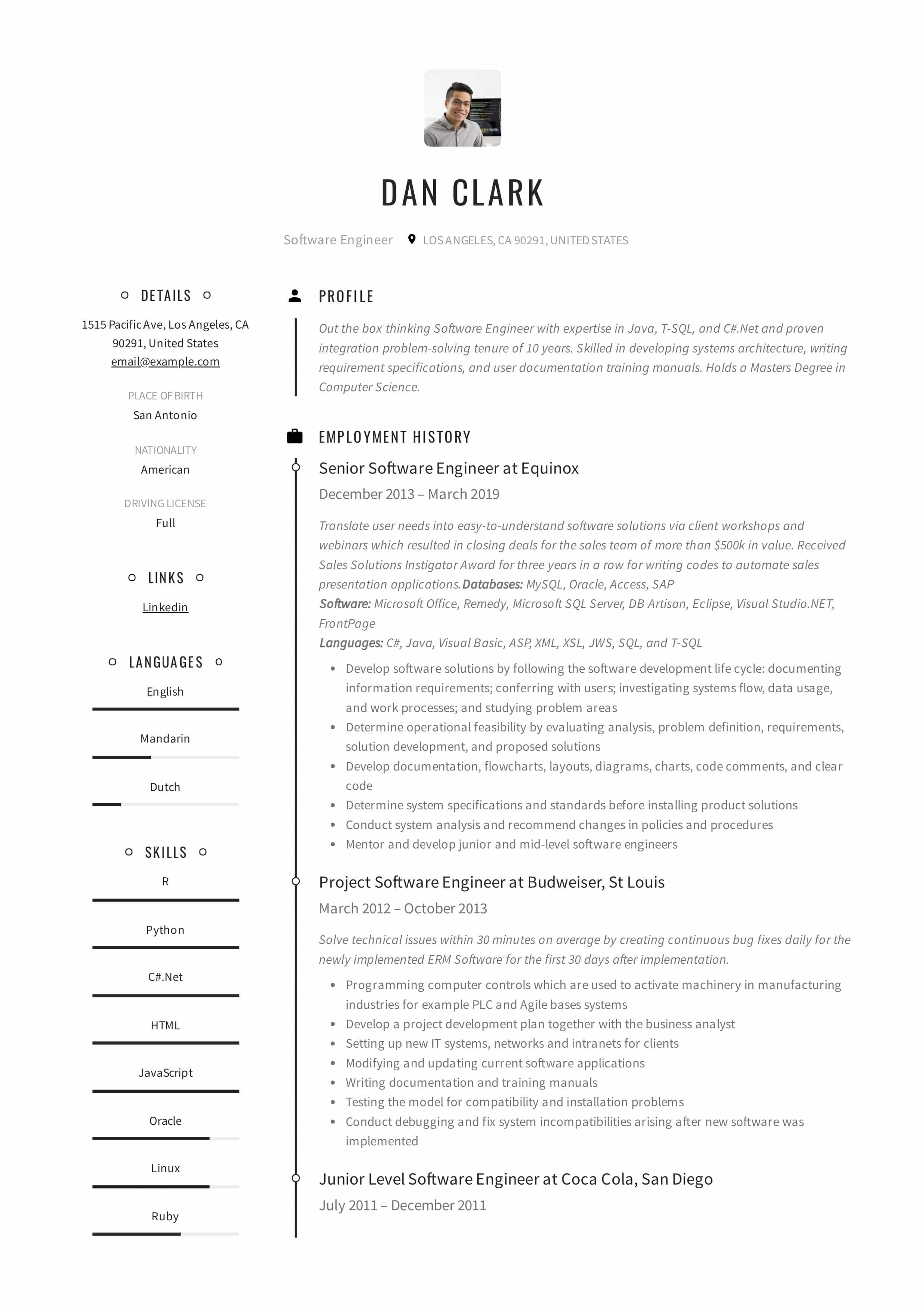 Resume Templates [2019] PDF and Word