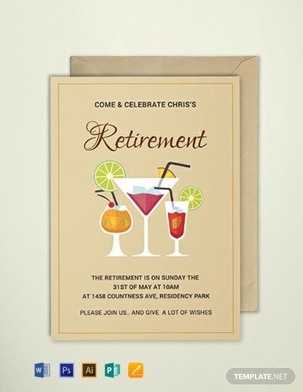 FREE Printable Retirement Party Invitation Template