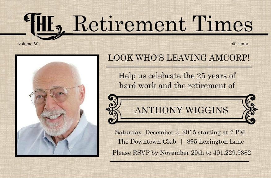 retirement flyer template free