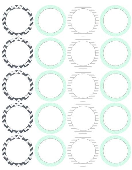 17 best Round Labels and Round Label Template Printables