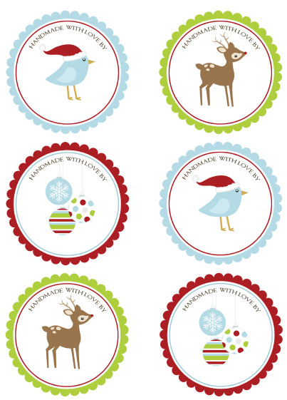 Christmas Labels for Free by Ink Tree Press