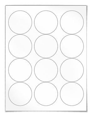 Free blank label template WL 350 round label