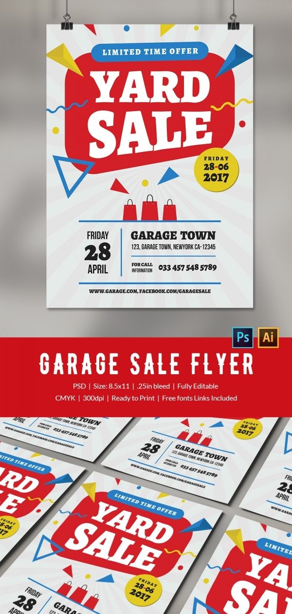 14 Best Yard Sale Flyer Templates & PSD Designs