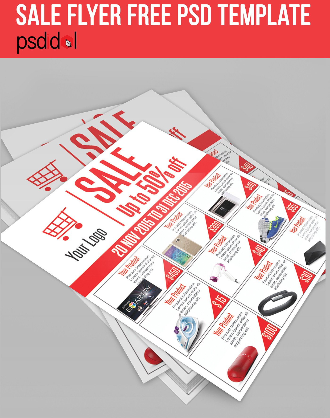 Sale Flyer Free PSD Template Download on Behance