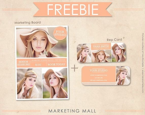 FREE Senior Rep Card Template and Marketing Board