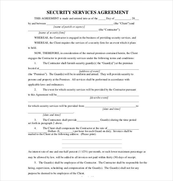 36 Service Agreement Templates Word PDF