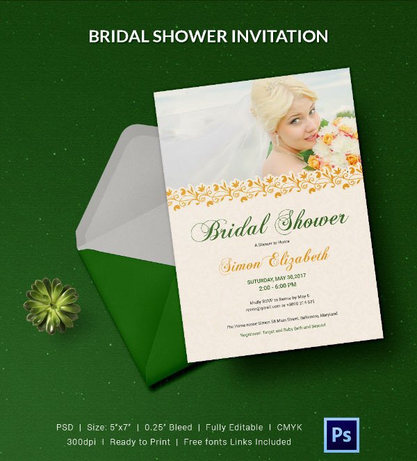 25 Bridal Shower Invitations Templates